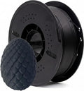 PLA Filament 1.75mm Black, 3D Printer Filament Black PLA, 1kg Spool (2.2lbs), Dimensional Accuracy +/- 0.02mm, Clog-Free & Bubble-Free, Compatible with Creality/Bambu Lab/Anycubic