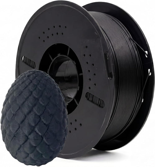 PLA Filament 1.75mm Black, 3D Printer Filament Black PLA, 1kg Spool (2.2lbs), Dimensional Accuracy +/- 0.02mm, Clog-Free & Bubble-Free, Compatible with Creality/Bambu Lab/Anycubic