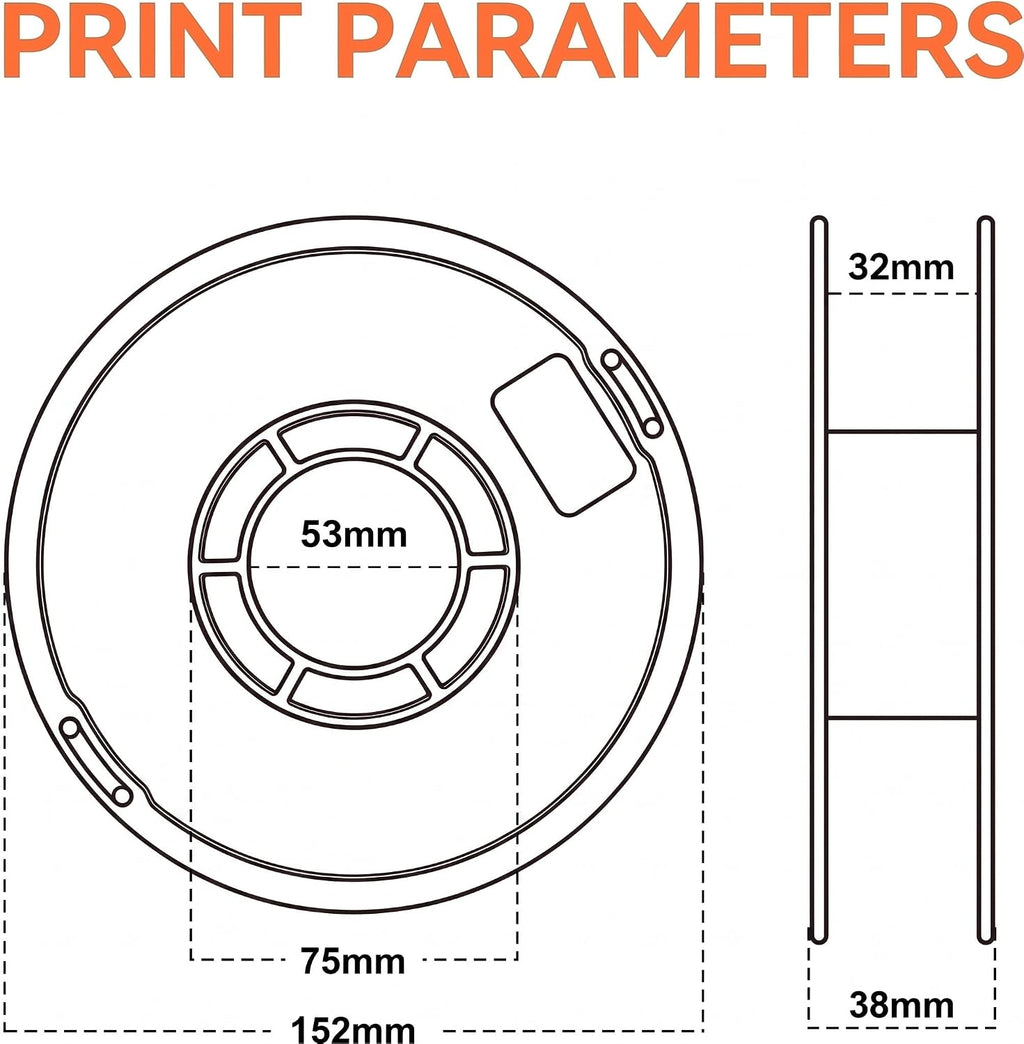 250g 3D Printer PLA Filament 1.75mm Spool 3D Printer